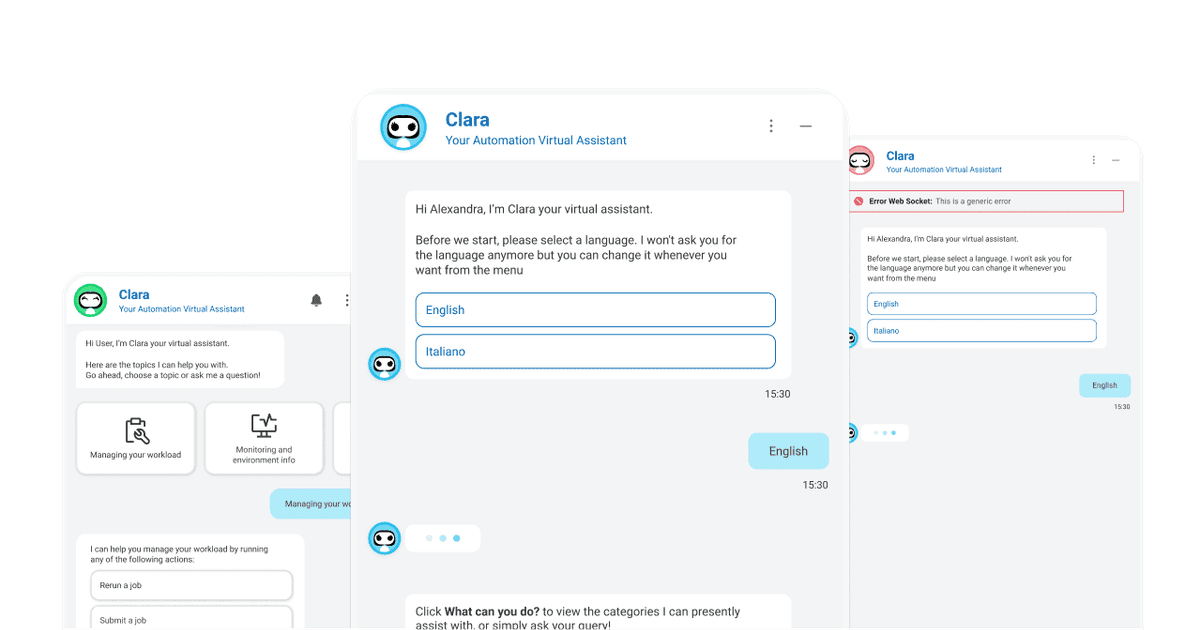 HCL Clara Interface